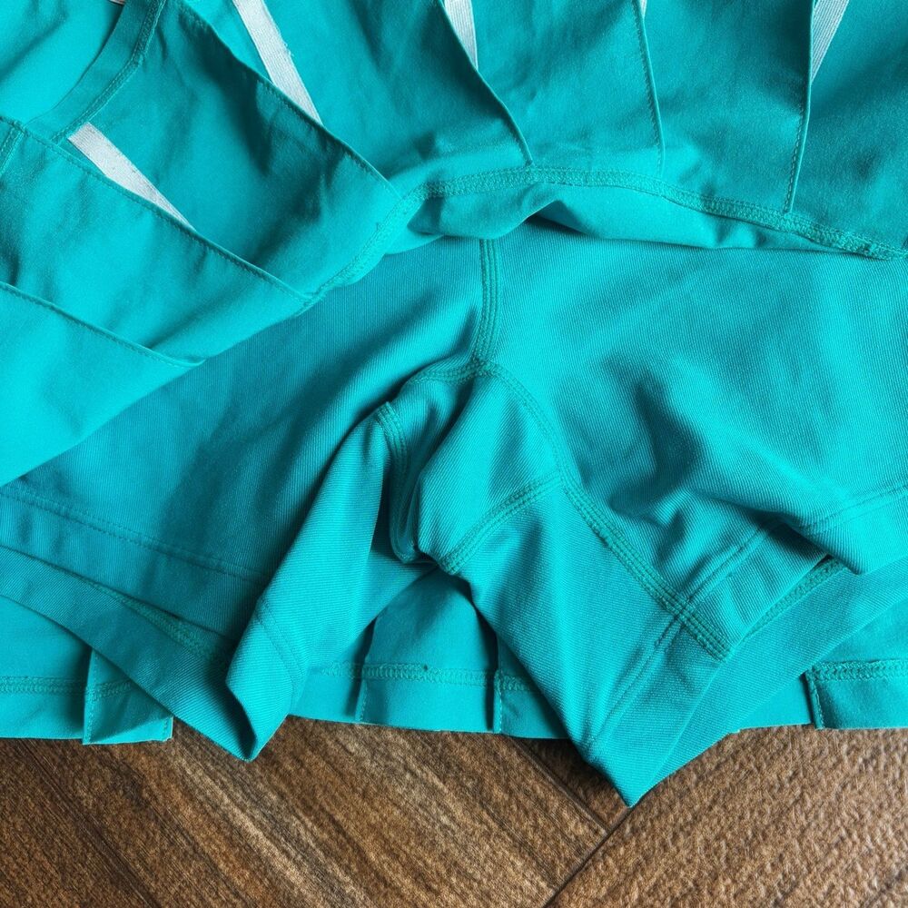 Nike Women's Dri Fit Pleated Tennis Skirt Skort Green Size Medium - Picture 3 of 6